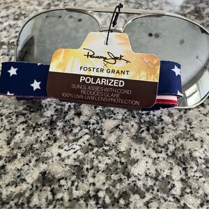 Foster Grant Silver Aviator Sunglasses